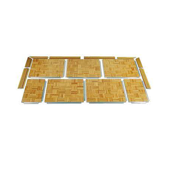 Zusammensetzbare Holzbodenplatten für mobile Tanzfläche mieten bei Rental Hansekontor Wismar