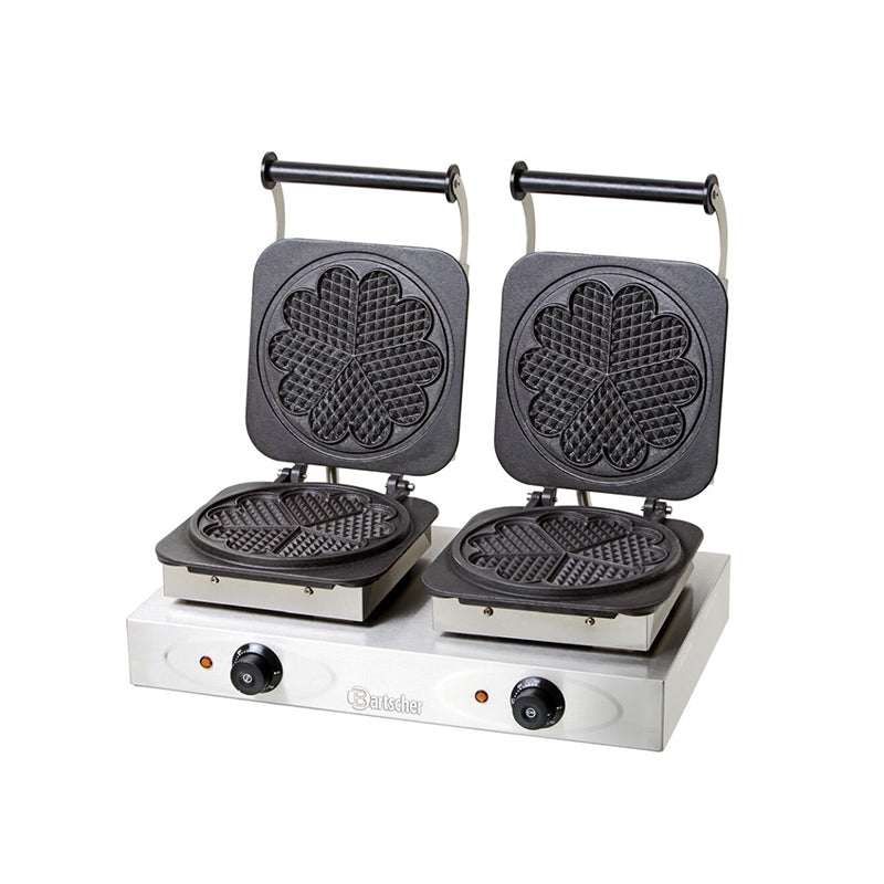 Waffeleisen doppelt, Herzform