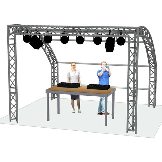 4 x 3 Meter Halbrundbühne – Der professionelle Blickfang für Ihr Event
