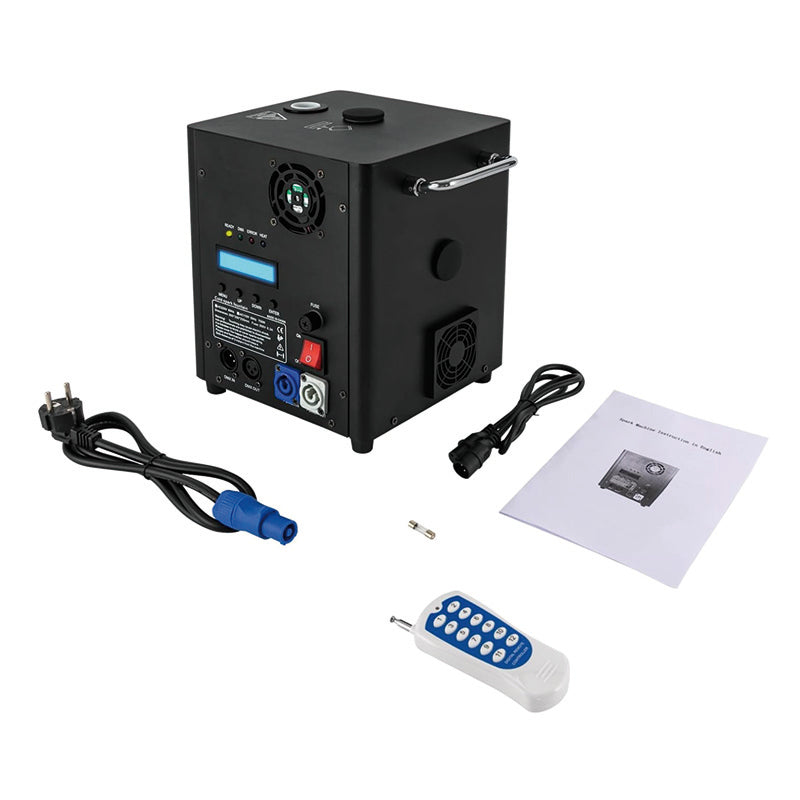 Cold Spark Machine Verleih von Hansekontor Wismar mit Fernbedienung und Zubehör für eindrucksvolle Effekte