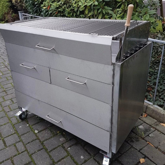 Holzkohle-Edelstahlgrill