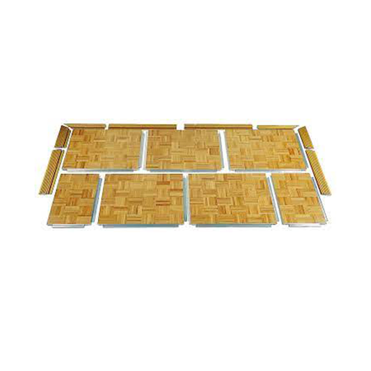 Zusammensetzbare Holzbodenplatten für mobile Tanzfläche mieten bei Rental Hansekontor Wismar